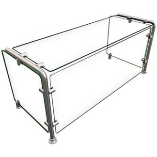Hatco EP11-03615 Full Service Mounted Food Shield - 36" x 15" x 18", Glass/Stainless Steel