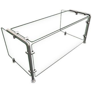Hatco EP11-03618 Full Service Mounted Food Shield - 36" x 18" x 18", Glass/Stainless Steel