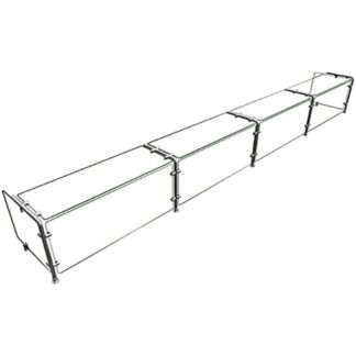 Hatco EP11-14418 Full Service Mounted Food Shield - 144" x 18" x 18", Glass/Stainless Steel