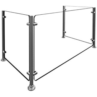 Hatco EP5-36 Full Service Mounted Food Shield - 36" x 18" x 25", Glass/Stainless Steel