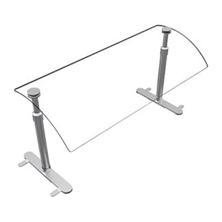 Hatco EP950-36 36" Portable Food Shield - Free-Standing, Adjustable, Acrylic/Stainless Steel