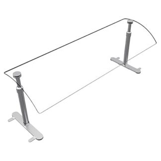 Hatco EP950-48 48" Portable Food Shield - Free-Standing, Adjustable, Acrylic/Stainless Steel