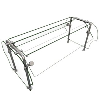 Hatco ES92-48 Self Service Mounted Food Shield - 48" x 38" x 23"