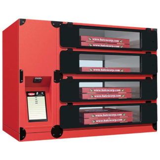 Hatco F2GP-21-C Flav-R 2-Go Countertop Pizza Locker w/ (4) Lockers - Center Controls, Warm Red, 120v