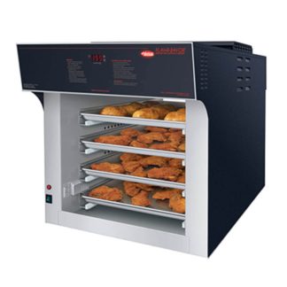 Hatco FS2HAC-4PT 24 1/8" Dual Service Countertop Heated Display Shelf - (4) Shelves, 120/208v/1ph