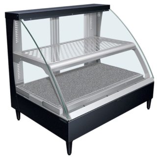 Hatco FSCD-2PD 34 17/50" Full Service Countertop Heated Display Case - (2) Shelves, 120v