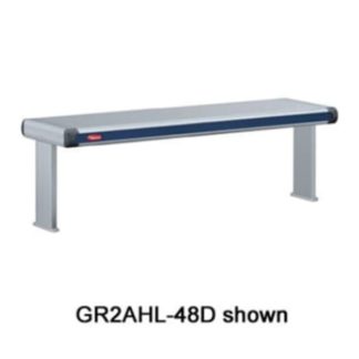 Hatco GR2AL-48D3 51 1/2" Standard Watt Strip Warmer - Double Rod, Remote Control Required