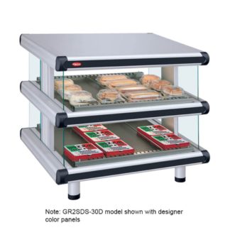 Hatco GR2SDS-24D 30 1/4" Self Service Countertop Heated Display Shelf - (2) Shelves, 120v