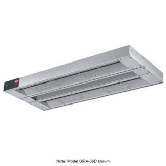 Hatco GRA-96D3 96" Standard Watts Infrared Strip Warmer - Double Rod, (2) Built In Toggle Control