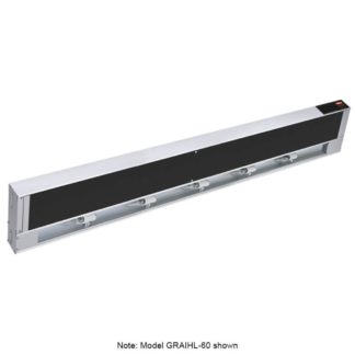 Hatco GRAIHL-60 60" High Watts Infrablack Strip Warmer - Single Rod, Remote Control Required