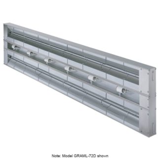 Hatco GRAML-30D-3 30" Maximum Watts Infrared Strip Warmer - Double Rod, (1) Remote Toggle Control