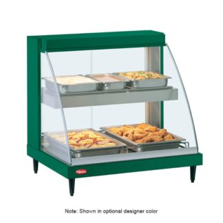 Hatco GRCD-2PD 32 1/2" Full Service Countertop Heated Display Case - (2) Shelves, 120v