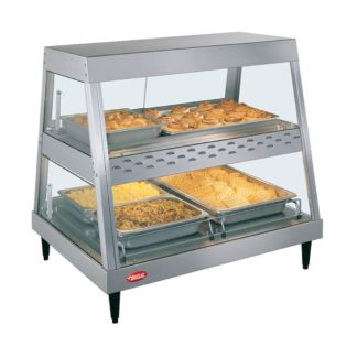 Hatco GRHD-2PD 32 1/2" Full Service Countertop Heated Display Case - (2) Shelves, 120v