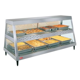 Hatco GRHD-4PD 58 1/2" Full Service Countertop Heated Display Case - (2) Shelves, 120v