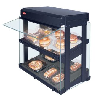 Hatco GRHW-1SGDS Glo-Ray Display Warmer, Slanted Heated Base, Sneeze Guard, 1650 Watts