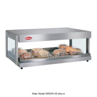 Hatco GRSDH-24 24" Self Service Countertop Heated Display Shelf - (1) Shelf, 120v