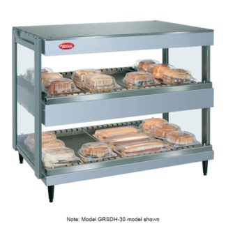 Hatco GRSDH-24D 24" Self Service Countertop Heated Display Shelf - (2) Shelves, 120v