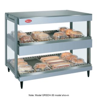 Hatco GRSDH-36D 36" Self Service Countertop Heated Display Shelf - (2) Shelves, 120v