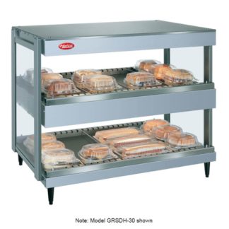 Hatco GRSDH-41D 41" Self Service Countertop Heated Display Shelf - (2) Shelves, 120v