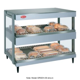 Hatco GRSDH-52D 52" Self Service Countertop Heated Display Shelf - (2) Shelves, 120v