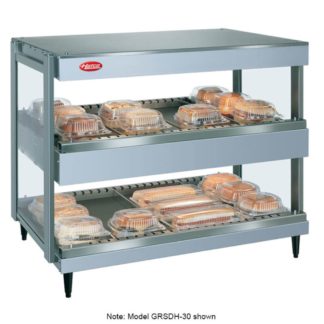 Hatco GRSDH-60D 60" Self Service Countertop Heated Display Shelf - (2) Shelves