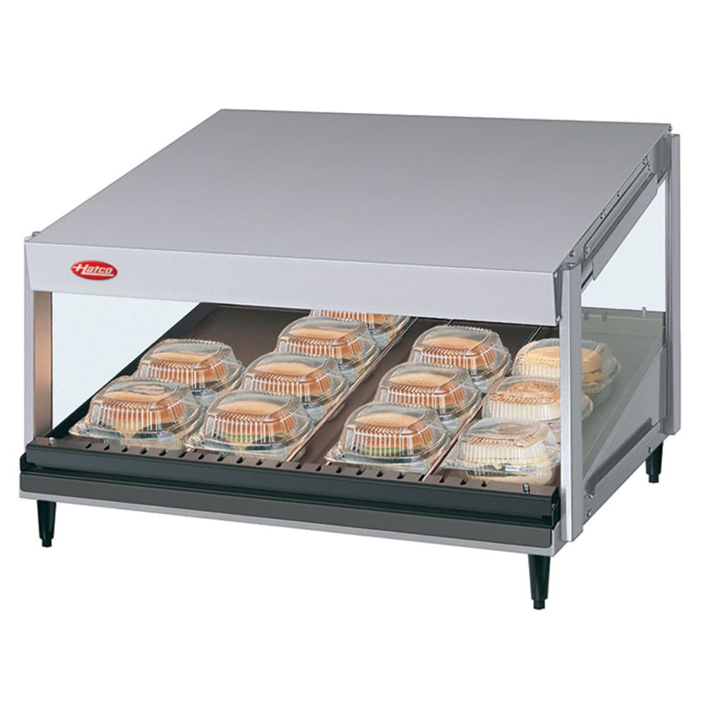 Hatco GRSDS-24 24" Self Service Countertop Heated Display Shelf - (1) Shelf, 120v