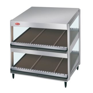 Hatco GRSDS-24D 24" Self Service Countertop Heated Display Shelf - (2) Shelves, 120v