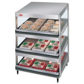 Hatco GRSDS-24T 24" Self Service Countertop Heated Display Shelf - (3) Shelves, 120v