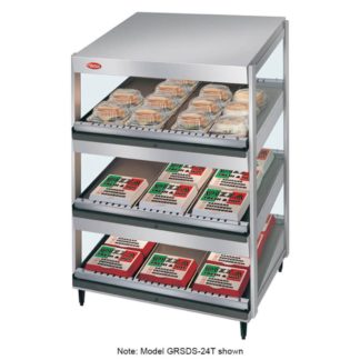 Hatco GRSDS-36T 36" Self Service Countertop Heated Display Shelf - (3) Shelves, 120v