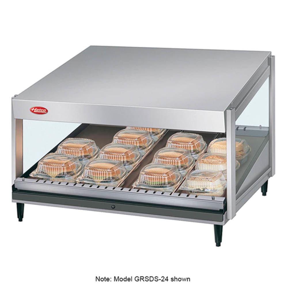 Hatco GRSDS-52 52" Self Service Countertop Heated Display Shelf - (1) Shelf, 120v