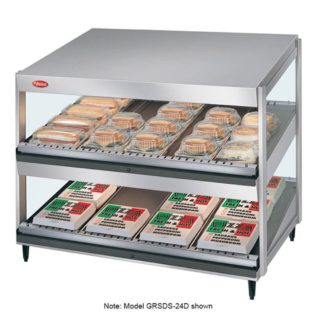 Hatco GRSDS-60D 60" Self Service Countertop Heated Display Shelf - (2) Shelves, 120v