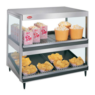 Hatco GRSDS/H-36D 36" Self Service Countertop Heated Display Shelf - (2) Shelves, 120v