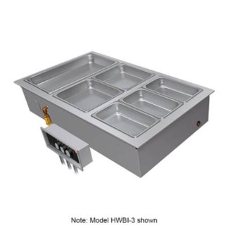Hatco HWBI-2 Drop-In Hot Food Well w/ (2) Full Size Pan Capacity