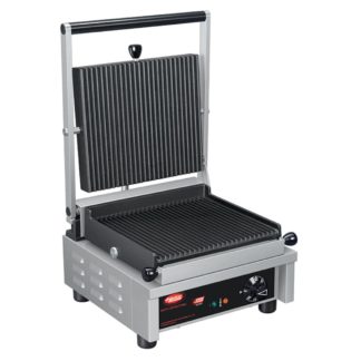 Hatco MCG10G Single Commercial Panini Press w/ Cast Iron Grooved Plates