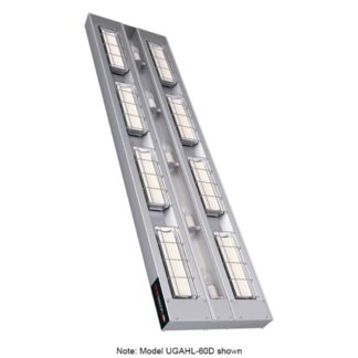 Hatco UGAHL-18D3 18" High Watt Ceramic Strip Warmer - Double Tile, Remote Toggle Control