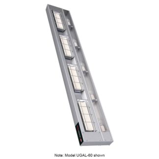 Hatco UGAL-42 42" Standard Watt Ceramic Strip Warmer - Single Tile, Remote Toggle Control