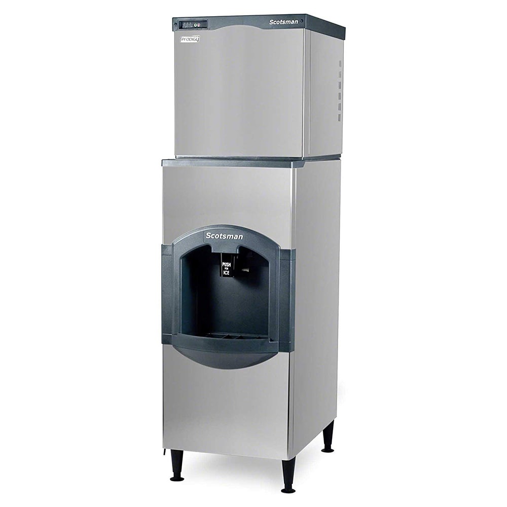 Scotsman C0322MW-1/HD22B-1 366 lb Full Cube Ice Maker w/ Ice Dispenser - 120 lb Storage, Bucket Fill, 115v