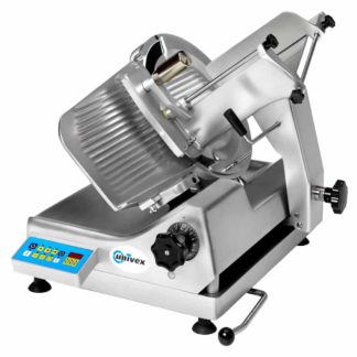 Univex 1000S Automatic Meat & Cheese Slicer w/ 13" Blade, Belt Driven, Aluminum, 1/2 hp