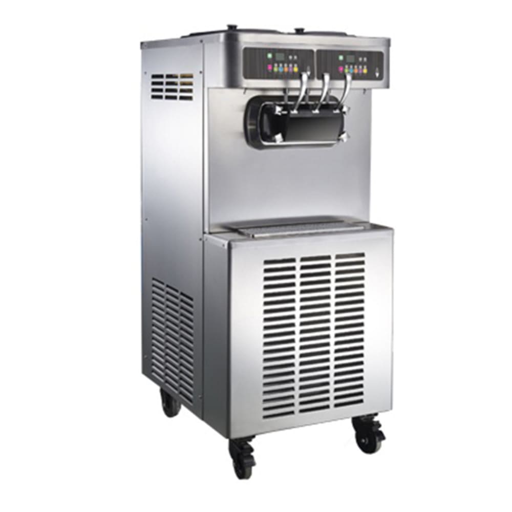 Pasmo S520FA2 Soft Serve Ice Cream Machine w/ (2) 12 1/2 liter Flavor Hoppers, 220v/1ph
