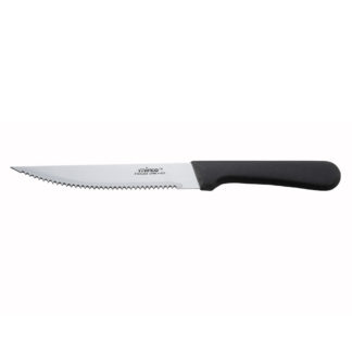 Winco K-60P Pointed Tip Steak Knife w/ 5" Blade & Plastic Handle - 1 Dozen