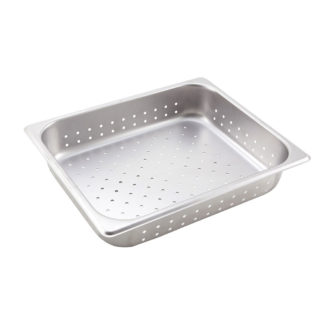 Winco SPHP2 Half Sized Steam Pan, Stainless