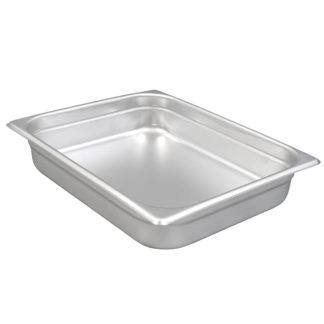 Winco SPJL-202 Half Sized Steam Pan, Stainless