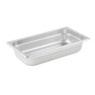 Winco SPJL-302 Third Size Steam Pan, Stainless
