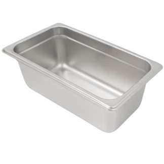 Winco SPJL-404 Quarter Size Steam Pan, Stainless