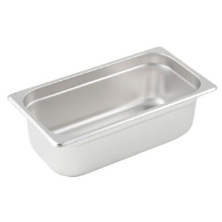 Winco SPJP-304 Third Size Steam Pan, Stainless