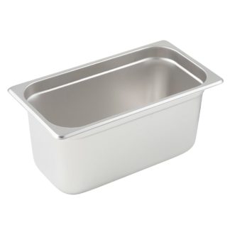Winco SPJP-306 Third Size Steam Pan, Stainless