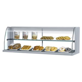 Turbo Air TOMD-50HS 50 3/4" High Top Dry Display Case for TOM-50S/L, Stainless Steel