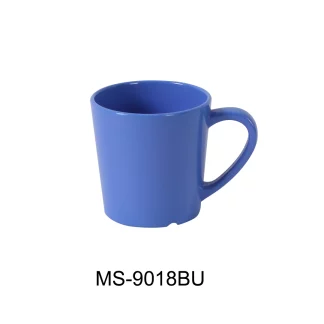 Yanco MS-9018BU Mile Stone Coffee/Tea Mug/Cup, 7 Oz Capacity, 3" Height, 3" Diameter, Melamine, Bule Color, Pack of 48