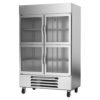 Beverage Air HBR49HC-1-HG 52" Two Section Reach In Refrigerator, (4) Left/Right Hinge Glass Doors, 115v