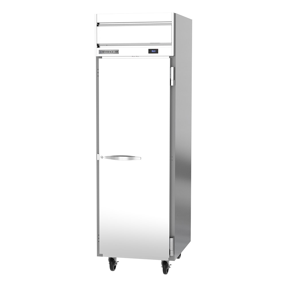 Beverage Air HRS1HC-1S 26" One Section Reach In Refrigerator, (1) Right Hinge Solid Door, 115v